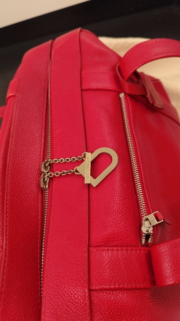 DELVAUX model nuage, Handtassen en Accessoires, Ophalen, Gebruikt, Rood, Handtas