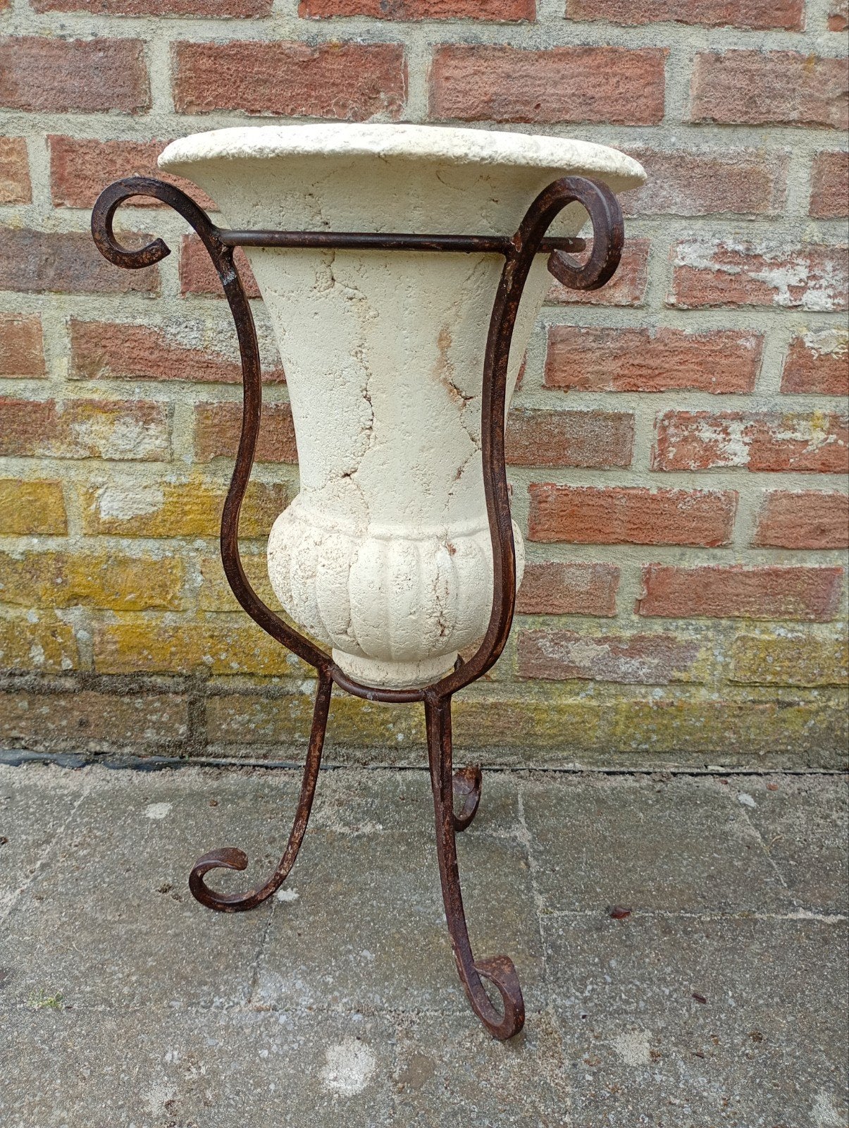 Vintage tuinvaas, Tuin en Terras, Ophalen, Gebruikt