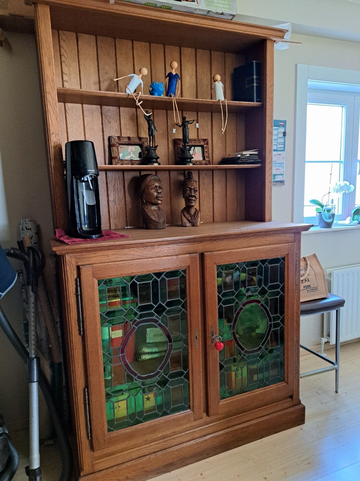 kast in eik, Huis en Inrichting, Kasten | Kleerkasten, Ophalen, Gebruikt, Eikenhout