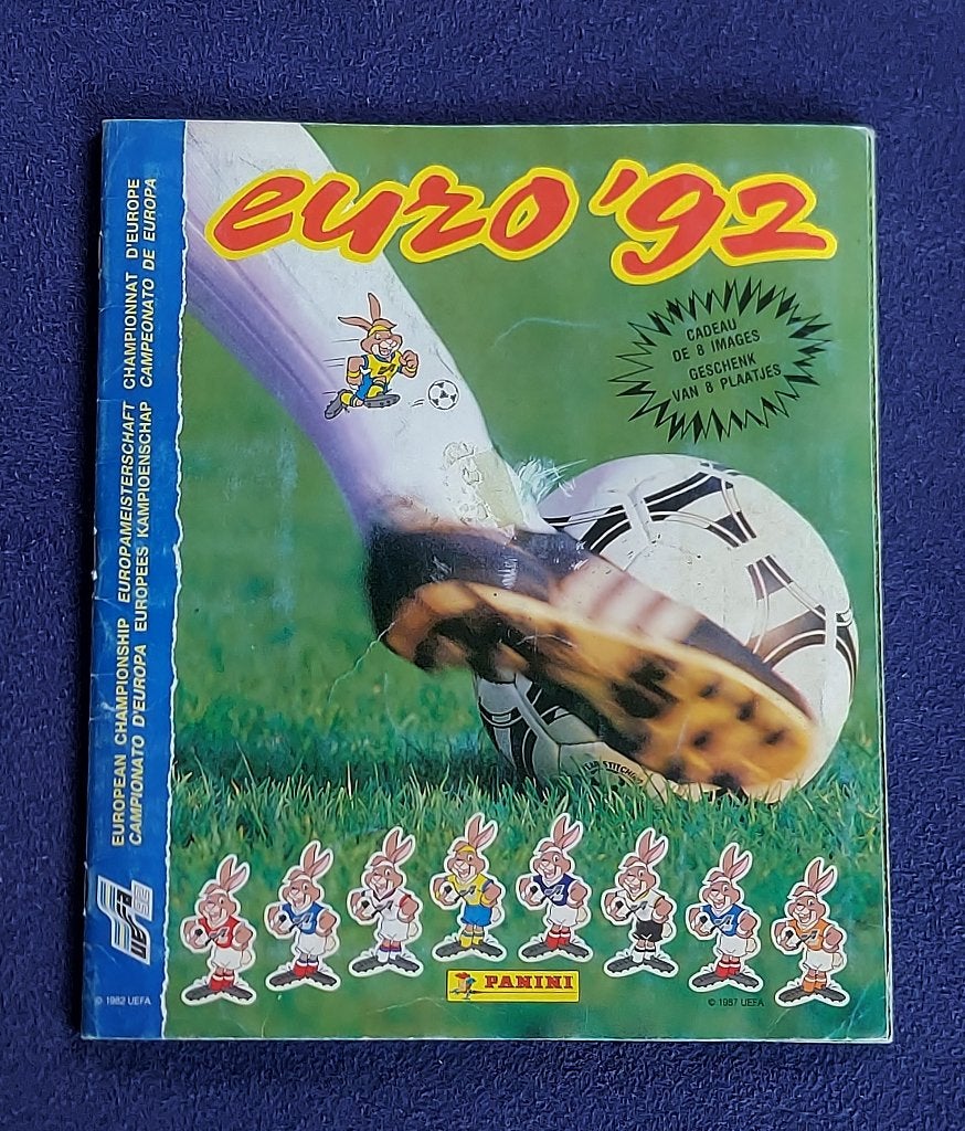 Panini sticker album voetbal ' EK Euro 1992 ' -volledig-, Enlèvement ou Envoi, Comme neuf, Affiche, Image ou Autocollant