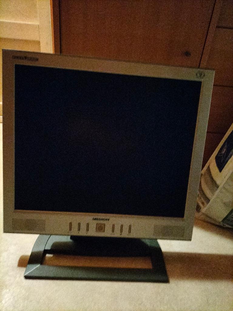 Medion Flat Pro-monitor – met ingebouwde geluidsboxen (VGA), Computers en Software, Monitoren, Ophalen, Ingebouwde speakers, Medion