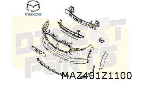 Mazda CX-30 voorbumper (te spuiten) Origineel! DFR550031G8P, -, -, Nieuw, Mazda