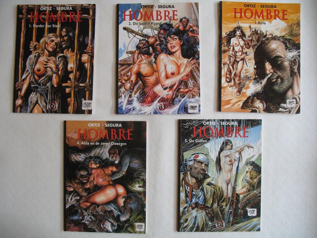 Hombre, complete reeks 1ste druk, Ortiz - Segura, Boeken, Stripverhalen, Nieuw, Complete serie of reeks, Ophalen of Verzenden
