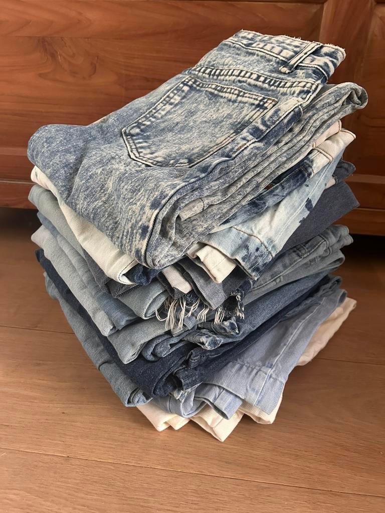 jeans broeken breed model maat 34-36-38, Enlèvement ou Envoi, Porté, Bleu, W28 - W29 (confection 36)