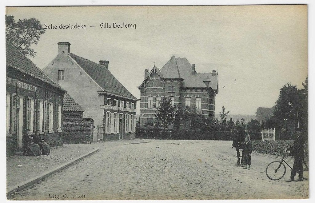 Carte postale Scheldewindeke, Villa Declercq, Enlèvement ou Envoi, Avant 1920, Affranchie, Flandre Orientale