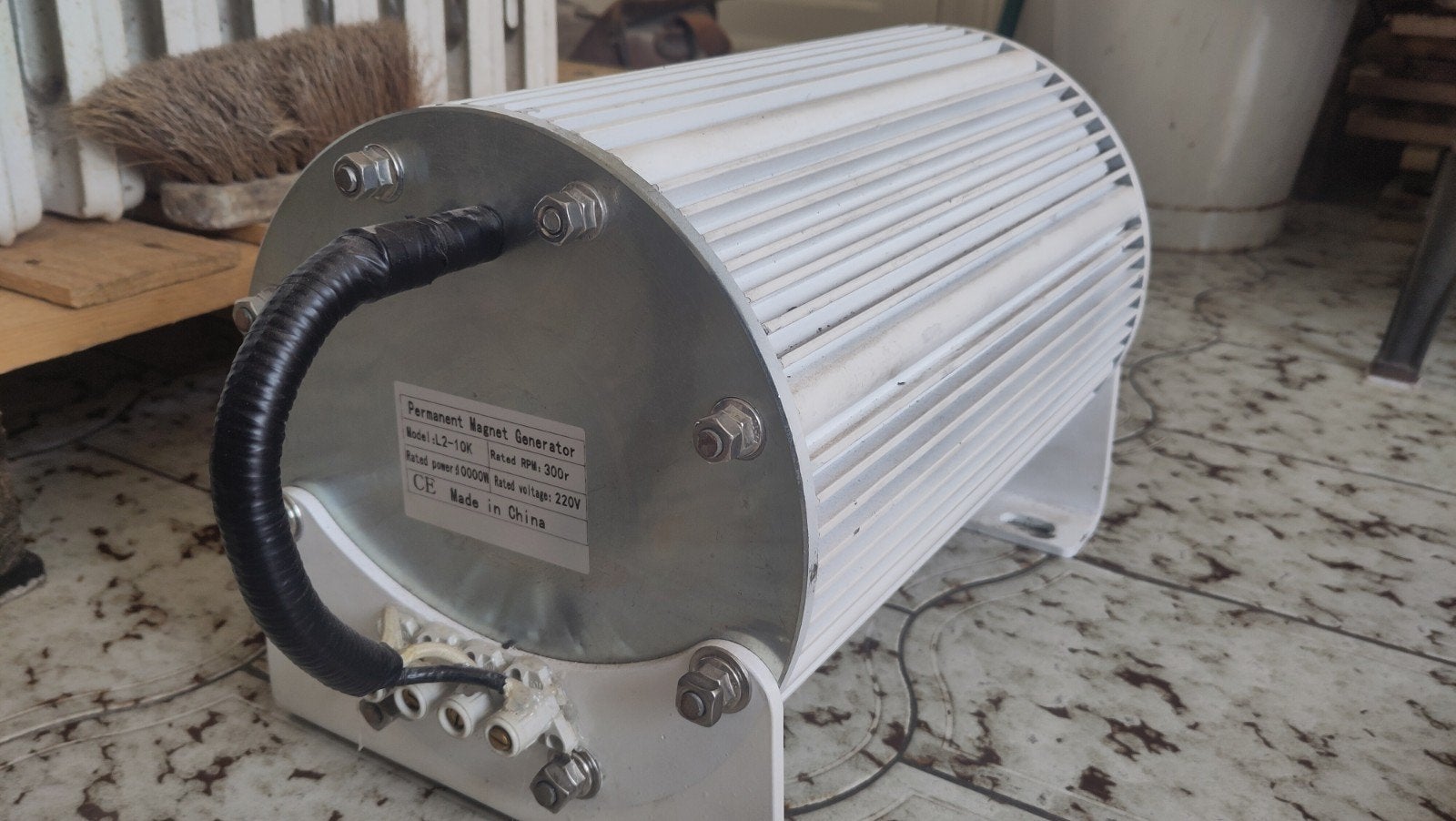 Generatrice a aimant 220V, Enlèvement