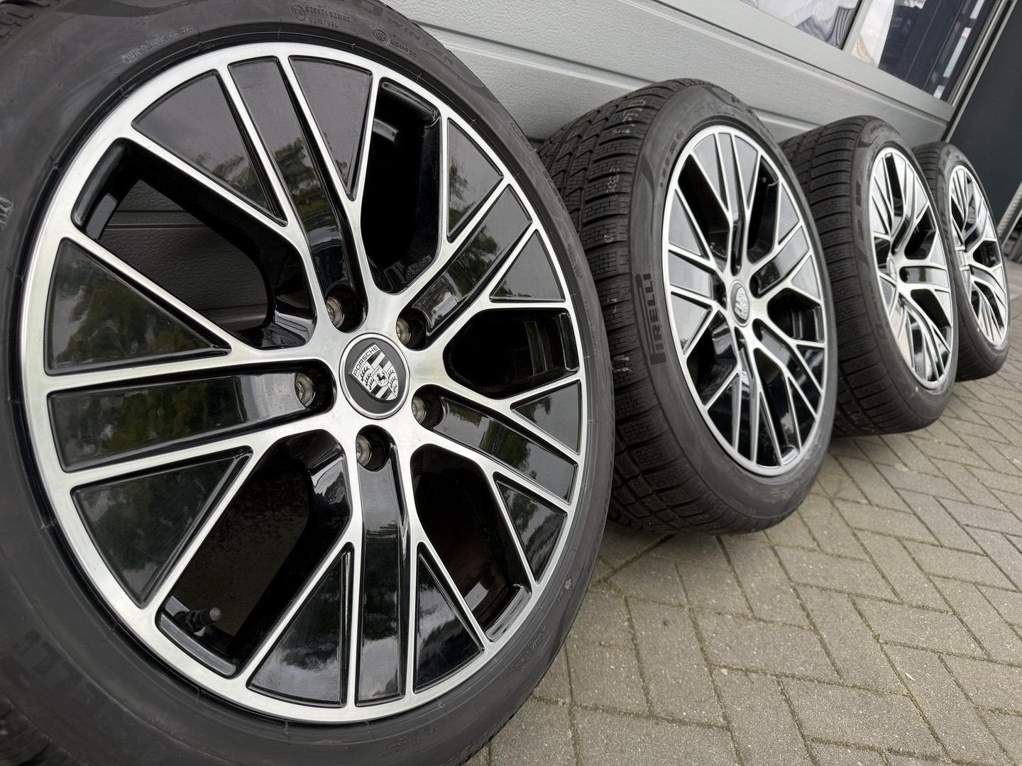 20" Porsche Taycan E-Hyrbid S Turbo Aero velgen winterbanden, -, -, Banden en Velgen, 20 inch