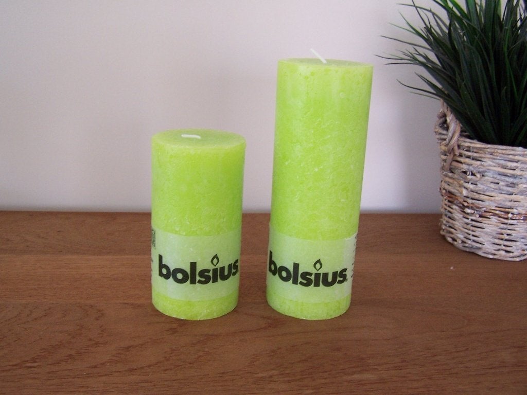 Decoratieve kaarsen – Bolsius, Overige merken, Ophalen of Verzenden, Kaars, Groen