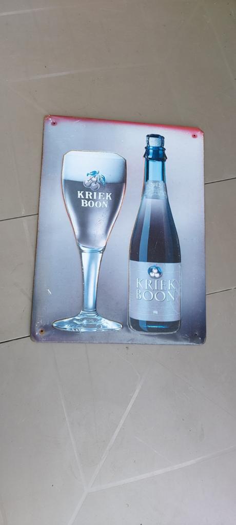 Set Belgische bierreclameborden, Verzamelen, Biermerken, Ophalen of Verzenden