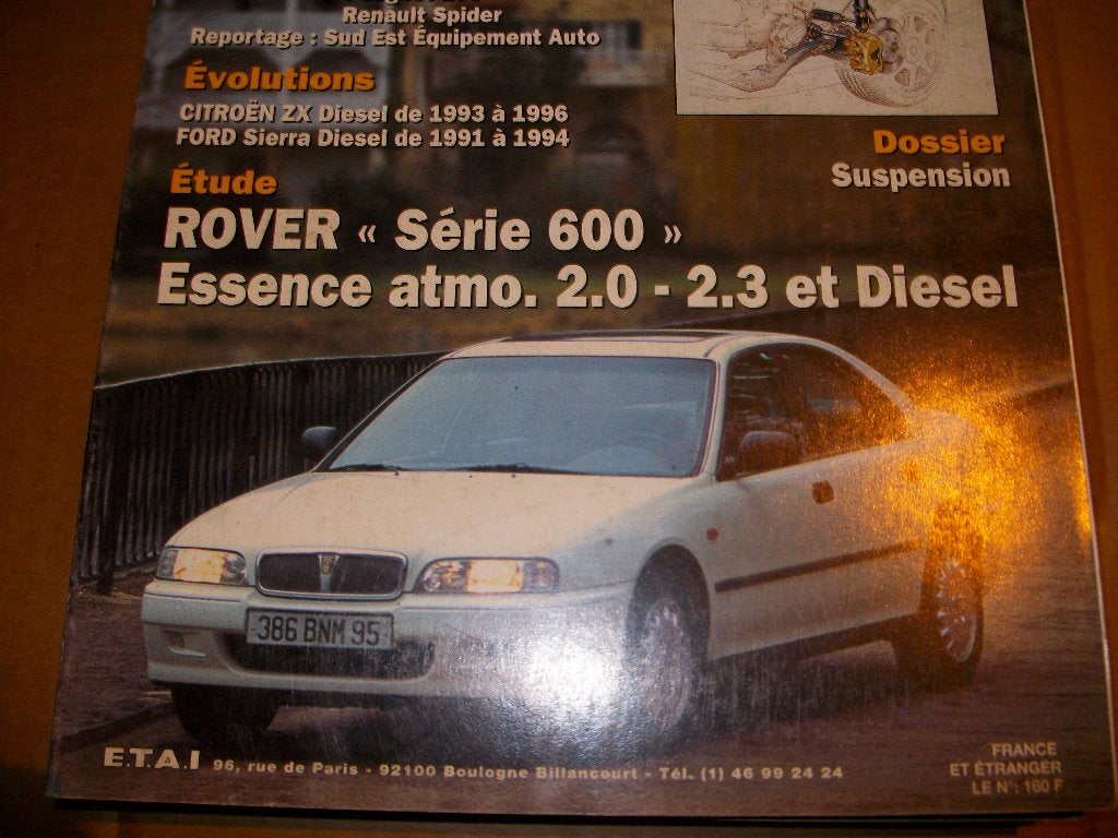 revue technique rover 600 de 1993-1996, Ophalen of Verzenden