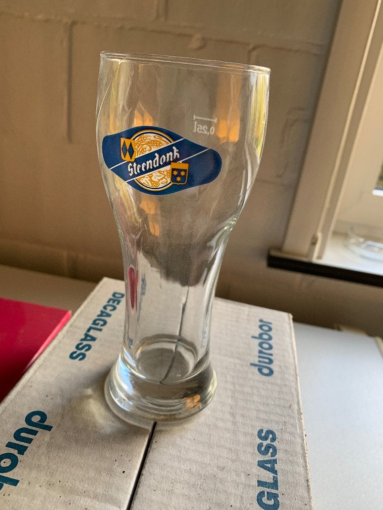 Steendonk glas ( 6 st ), Verzamelen, Ophalen of Verzenden, Nieuw, Bierglas