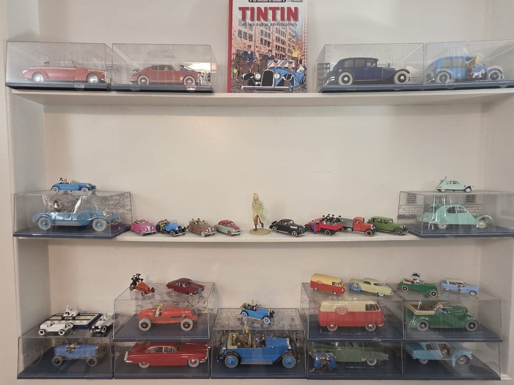 Lot voitures Tintin en 1/24 & 1/43, Enlèvement, Tintin, Utilisé, Autres types