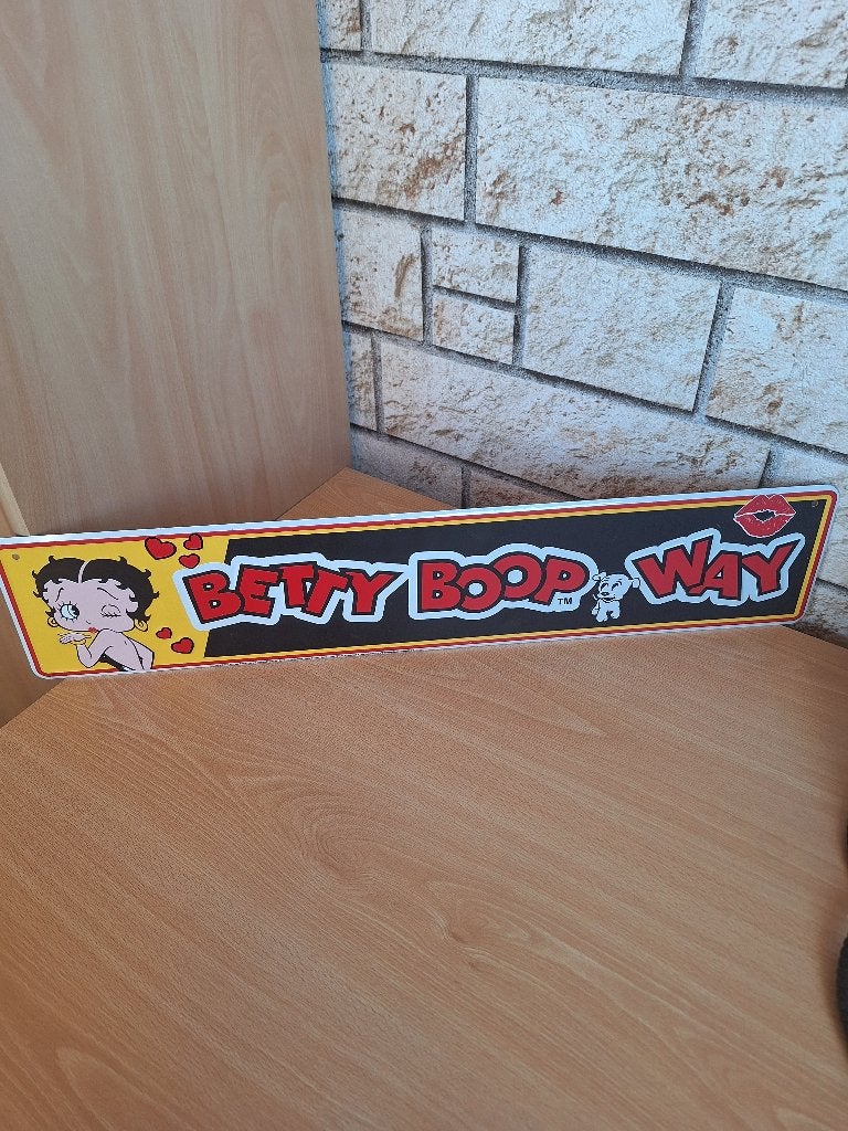 Betty Boop way 233 Gesigneerd metaal, Ophalen of Verzenden, Nieuw, Mens