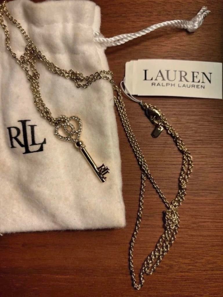 Ketting met sleutel Ralph Lauren, Ophalen of Verzenden, Nieuw, Goud, Overige materialen