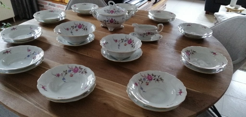 antiek servies  retro  oud servies als nieuw 66delen, Antiquités & Art, Enlèvement