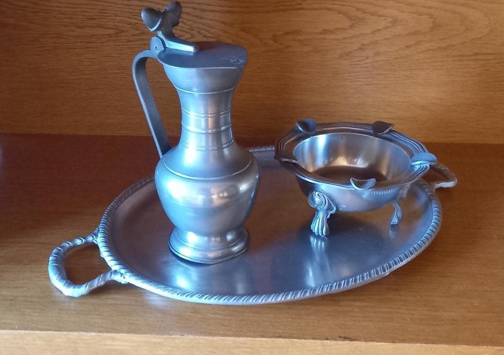 tinnen set, Antiek en Kunst, Ophalen of Verzenden