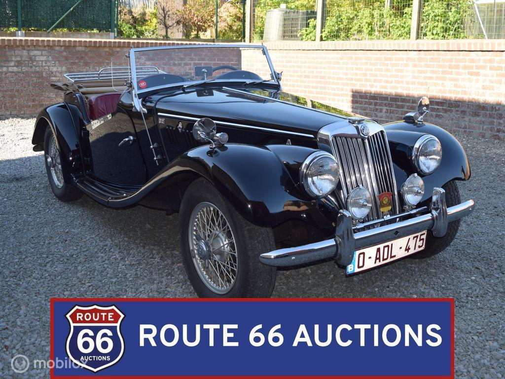 MG TF | 1954 | Route 66 Auctions, Auto's, Oldtimers, Bedrijf, Te koop, MG, Benzine, Overige carrosserie, Handgeschakeld, Zwart