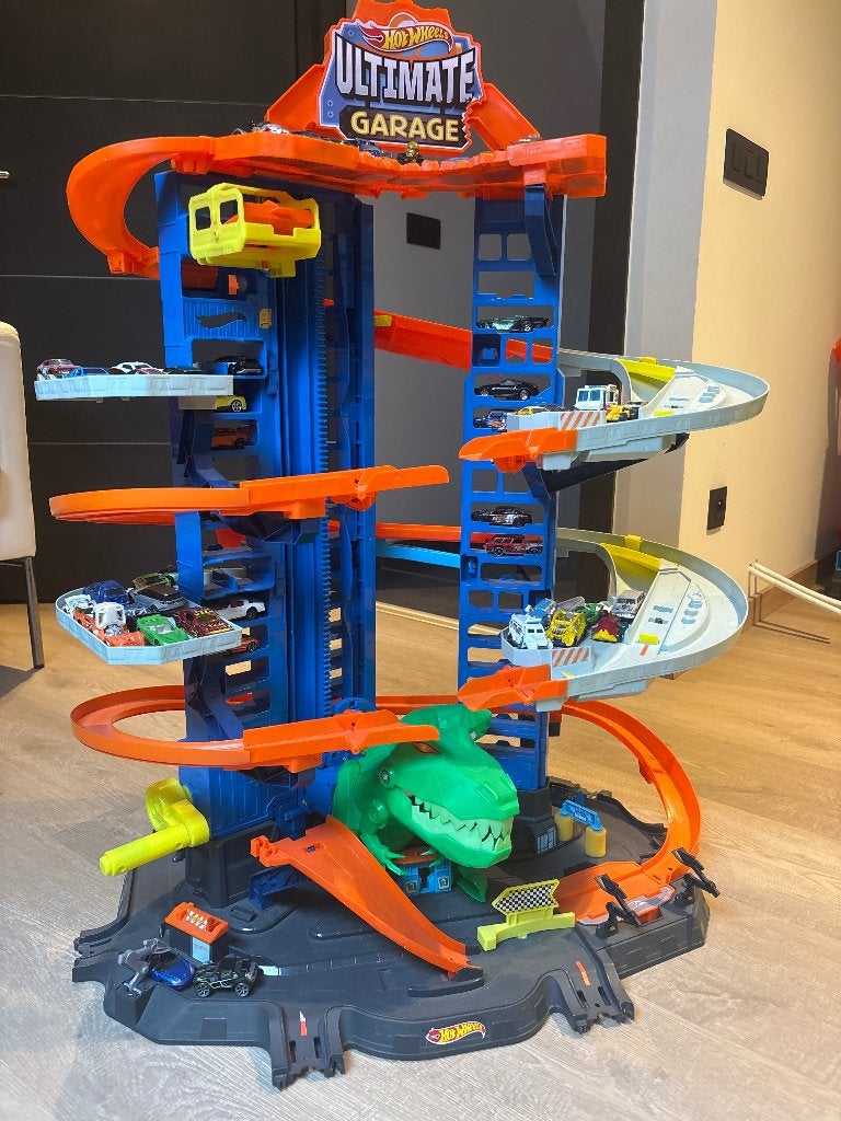 Hot wheels ultimate garage t-rex, Ophalen, Gebruikt, Hot Wheels