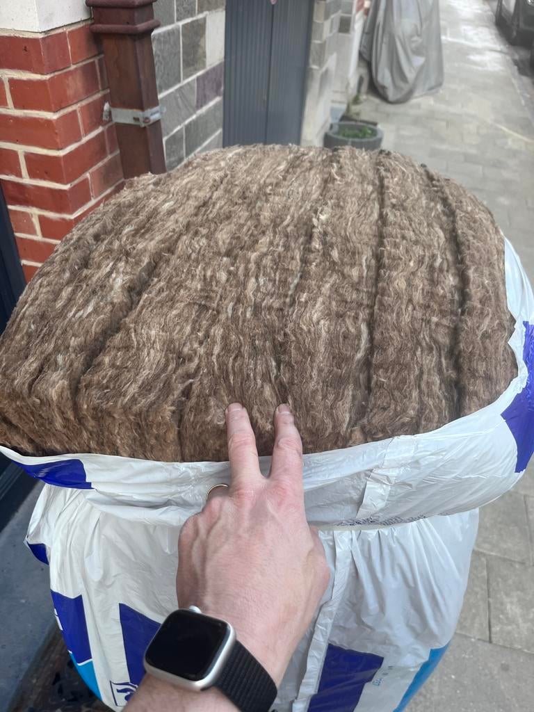 Vend isolant phonique 80% d’un sac, Enlèvement, Comme neuf, Laine de verre