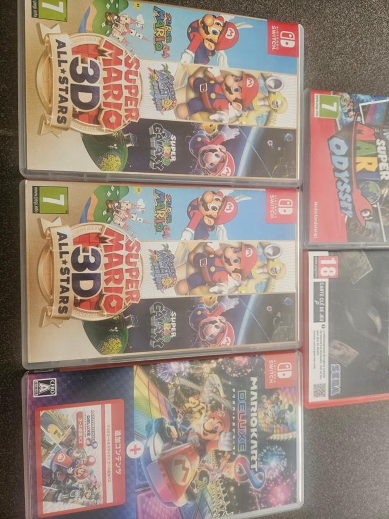 5 nintendo switch games , meeste Mario games, Games en Spelcomputers, Ophalen of Verzenden
