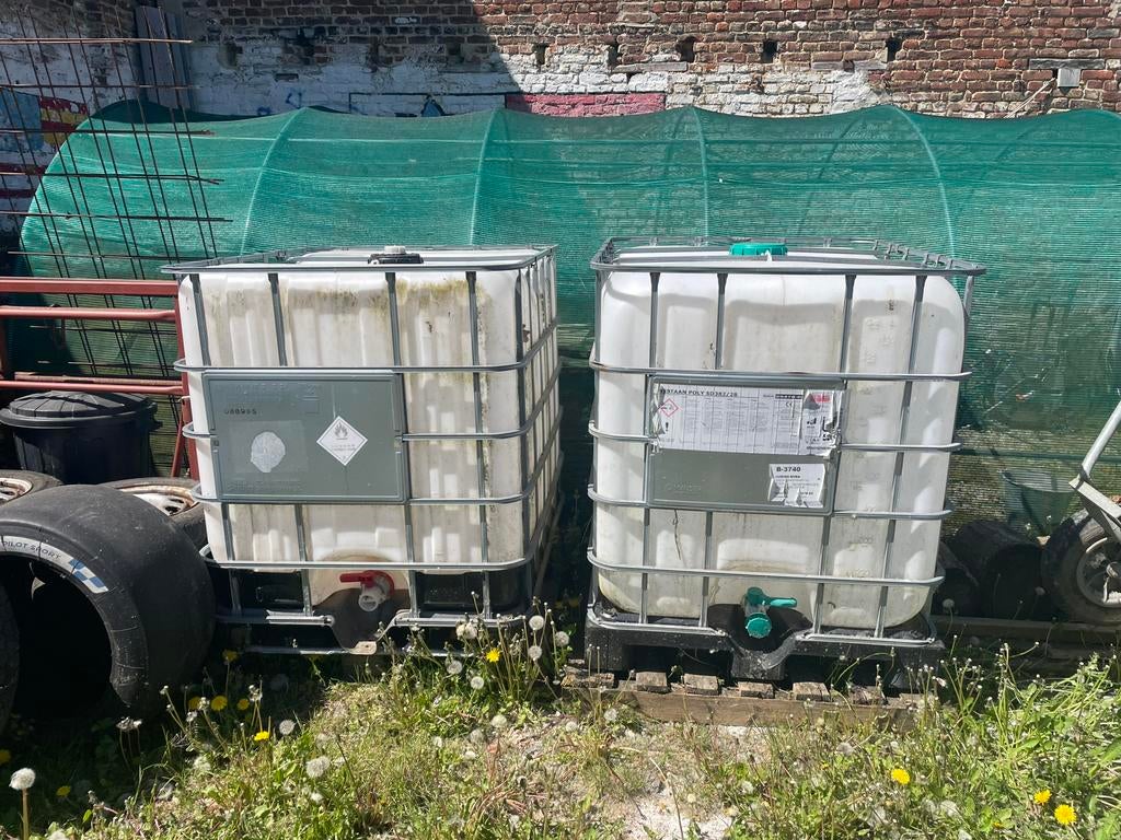 Tonnen, Tuin en Terras, Regentonnen, Ophalen, Kunststof, Gebruikt, Met kraantje