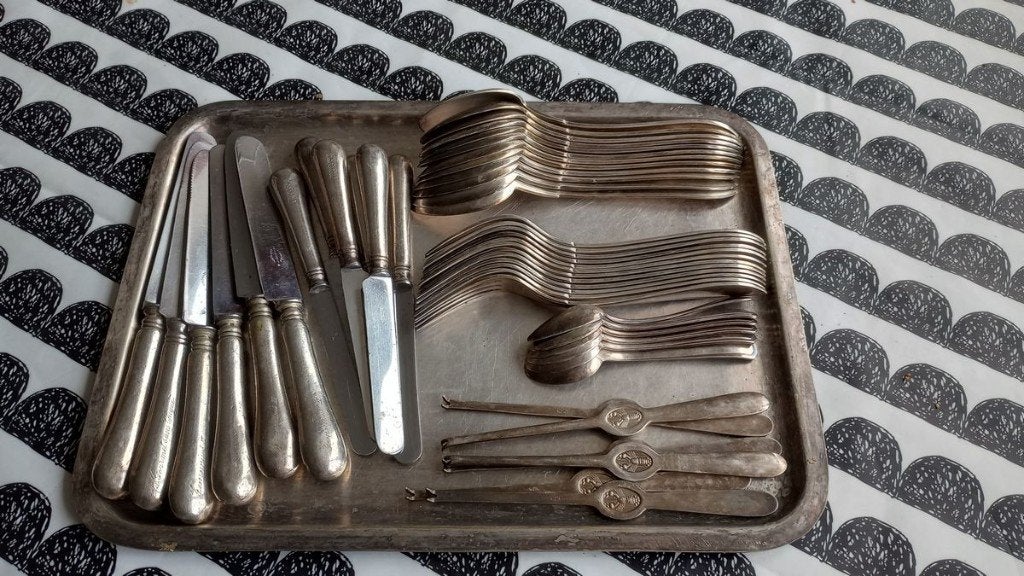 service couverts argenterie, Antiek en Kunst, Antiek | Bestek, Ophalen