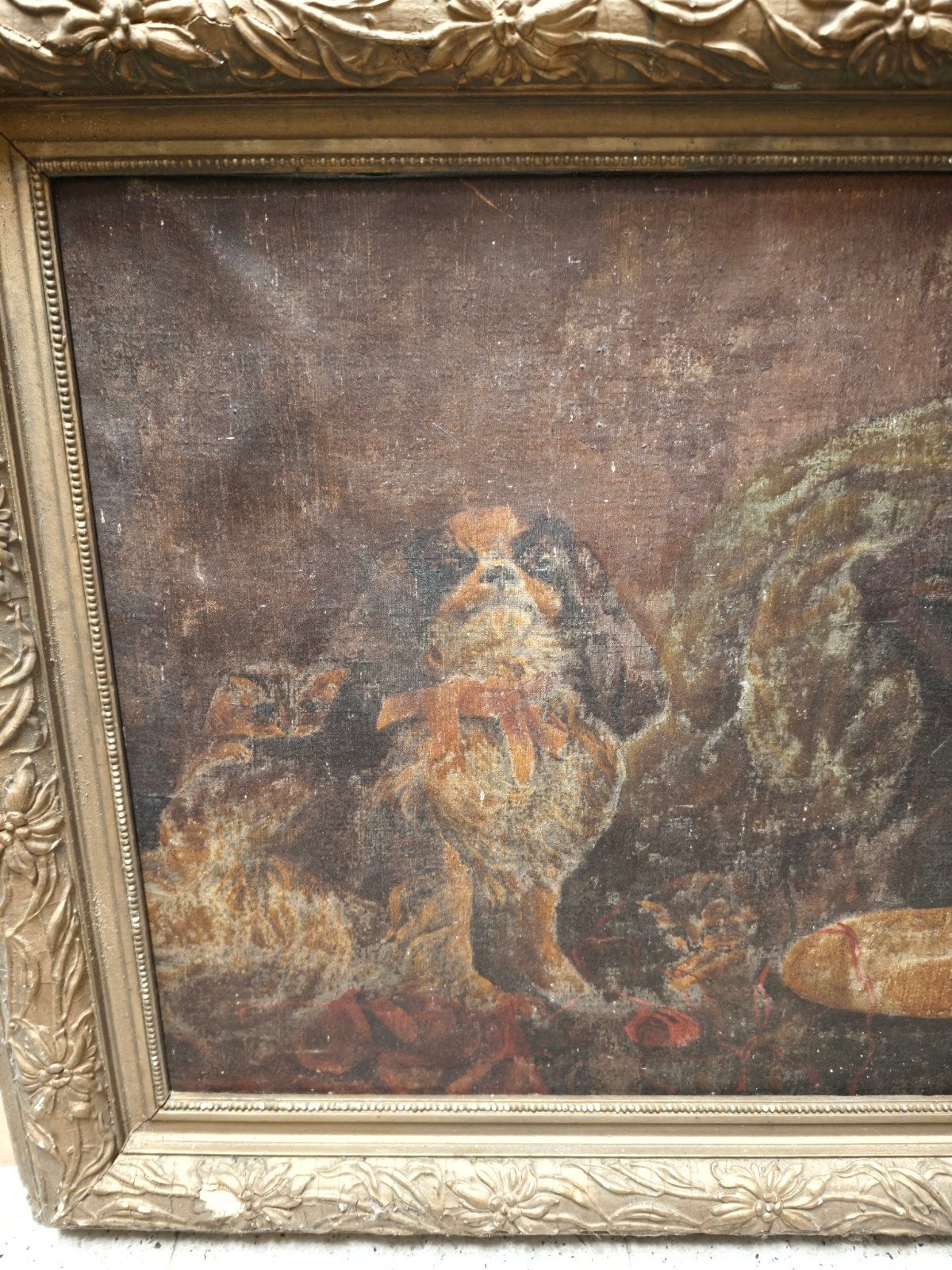 Het betreft een antiek schilderij stilleven gesigneerd, Ophalen of Verzenden, Klassiek, Gesigneerd, Stilleven