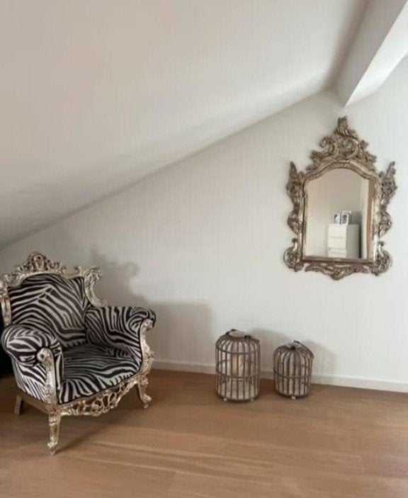 Gratis Gouden Barok troon, Maison & Meubles, Chaises, Comme neuf, Une, Bois, Tissus, Autres couleurs, Enlèvement