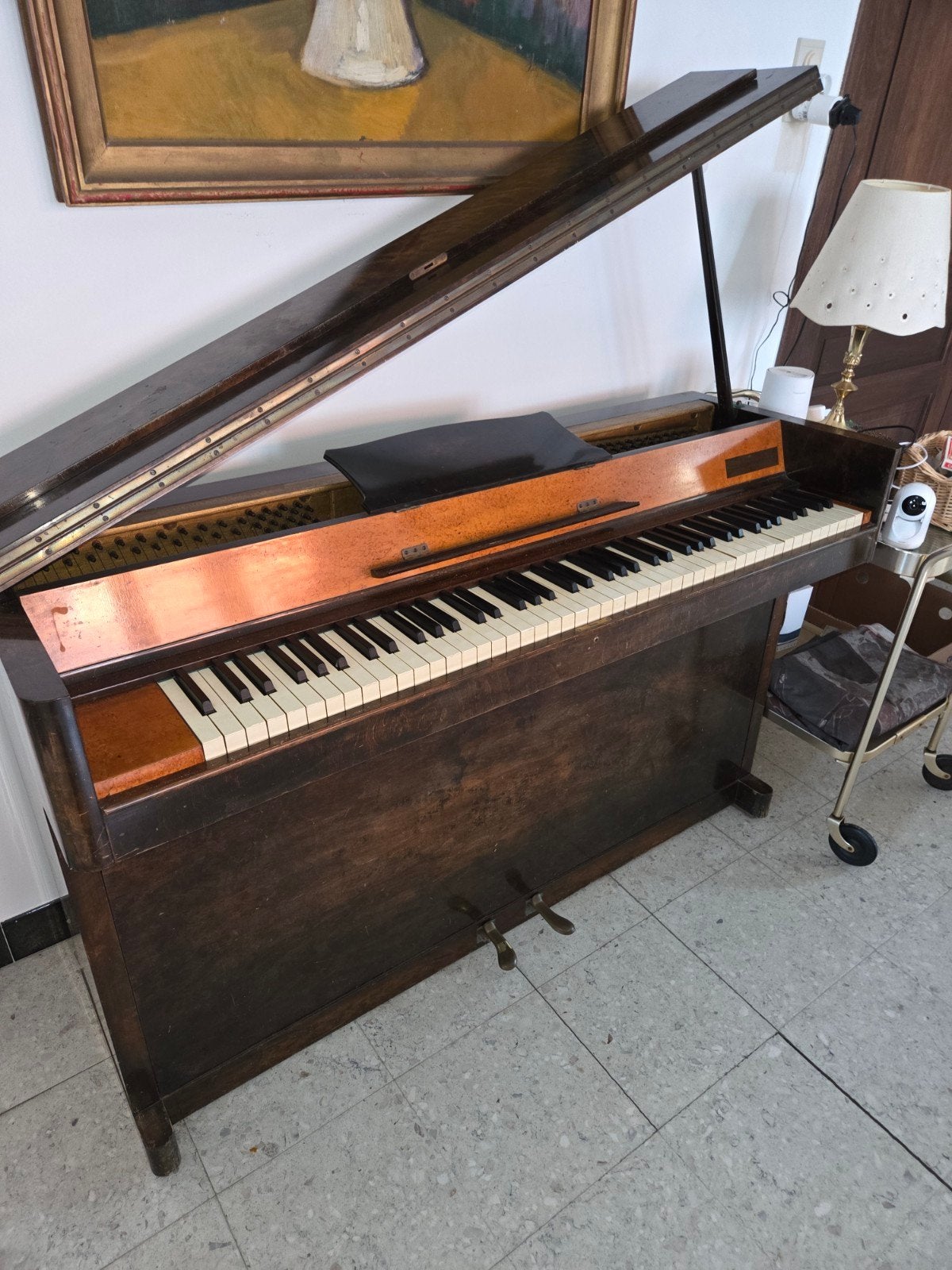 Pianos droit August HOFFMAN cadre metal, Enlèvement, Piano
