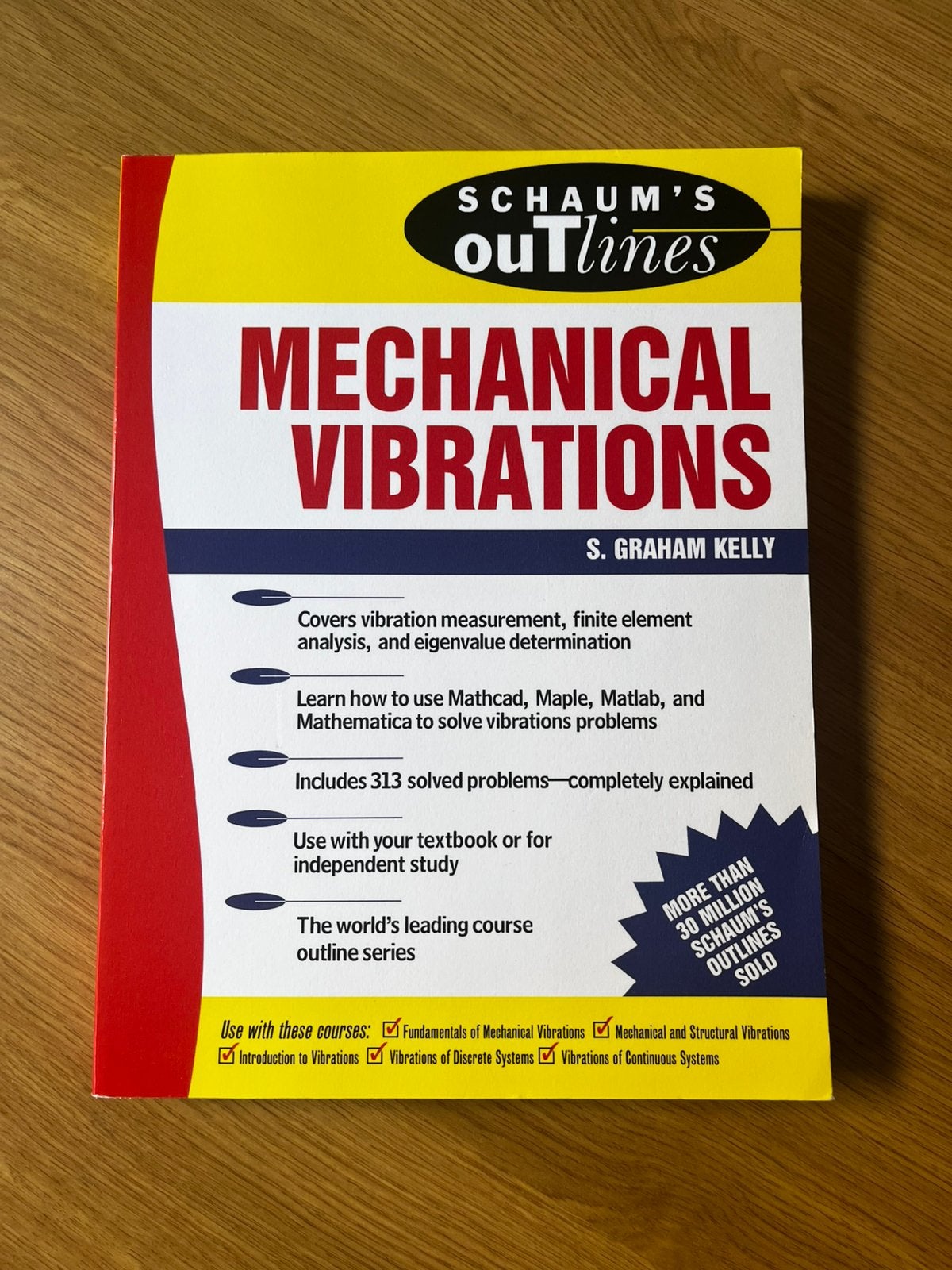 Mechanical vibrations Schaum’s outlines S. Graham Kelly KUL, Ophalen of Verzenden, Zo goed als nieuw