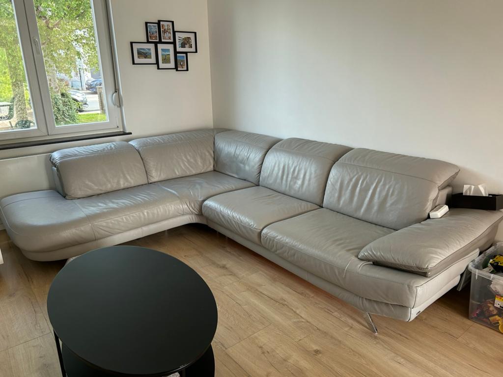 Canapé en cuir, Maison & Meubles, Canapés | Coins salons complets, Enlèvement, Utilisé, Cuir