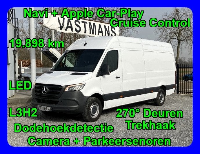 Mercedes-Benz Sprinter 315 38.000€ + BTW L3H2 / L3 H2 / LED, Auto's, Bestelwagens en Lichte vracht, Automaat, 1951 cc, 4 cilinders