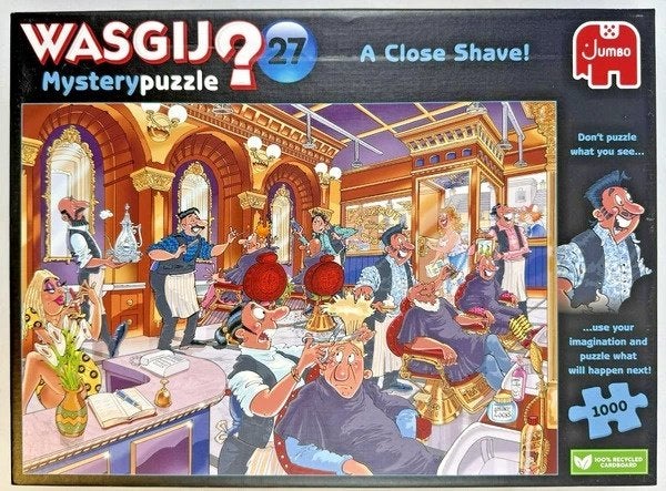 Wasgij Mystery 27 vlam in de pan 1000 Stukjes Puzzel, Verzenden, 500 t/m 1500 stukjes, Zo goed als nieuw, Legpuzzel