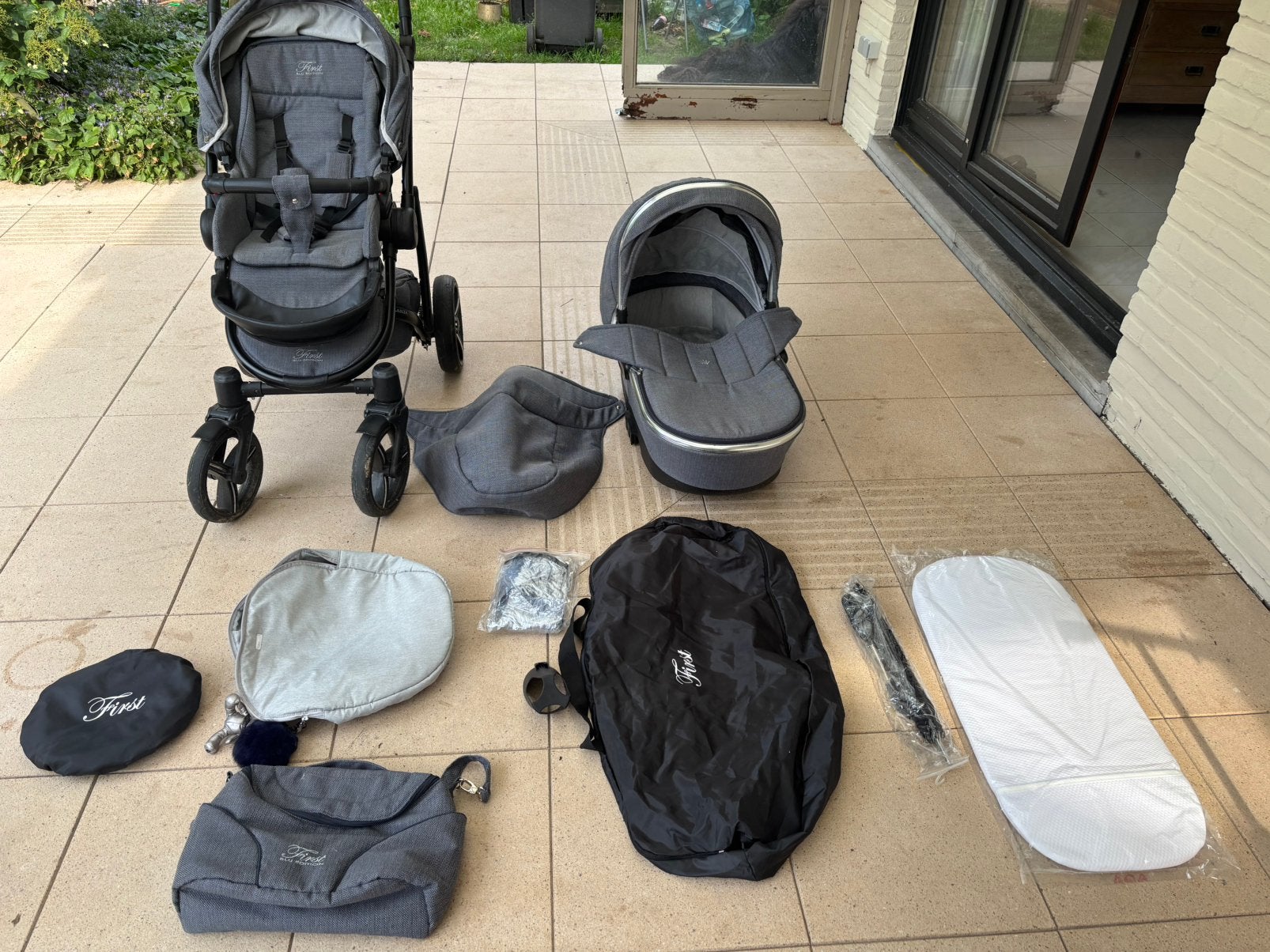 Kinderwagen First Atlanta Blue, Kinderen en Baby's, Ophalen, Zo goed als nieuw, Kinderwagen