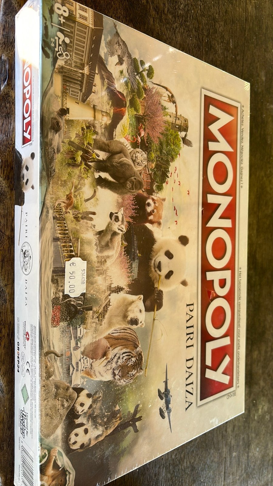 Monopoly édition pairi daiza, Enlèvement, Neuf