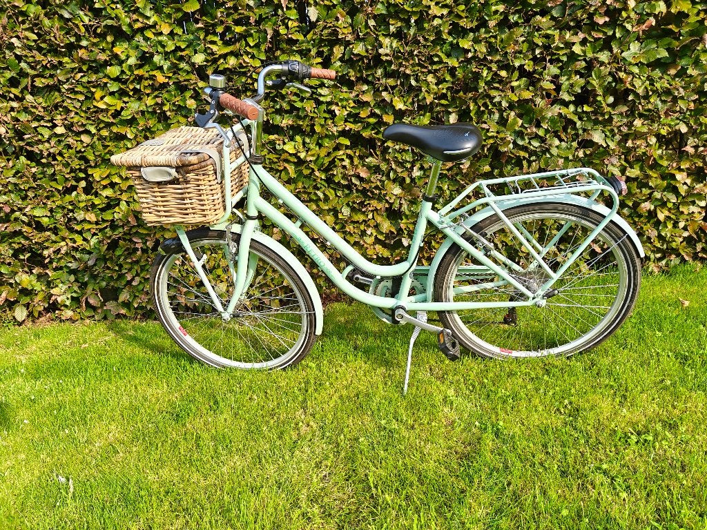 Meisjesfiets  24 inch, Fietsen en Brommers, Ophalen, Velgrem, Versnellingen, Retro