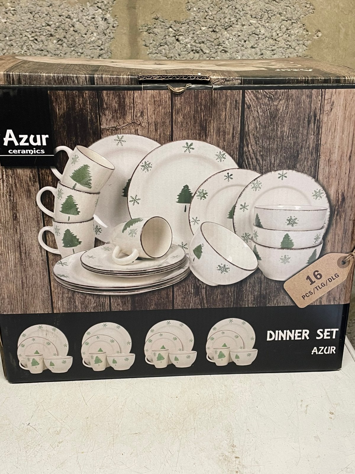 3 Serviezen voor kerst 16 delig, Ophalen, Nieuw, Overige stijlen, Compleet servies