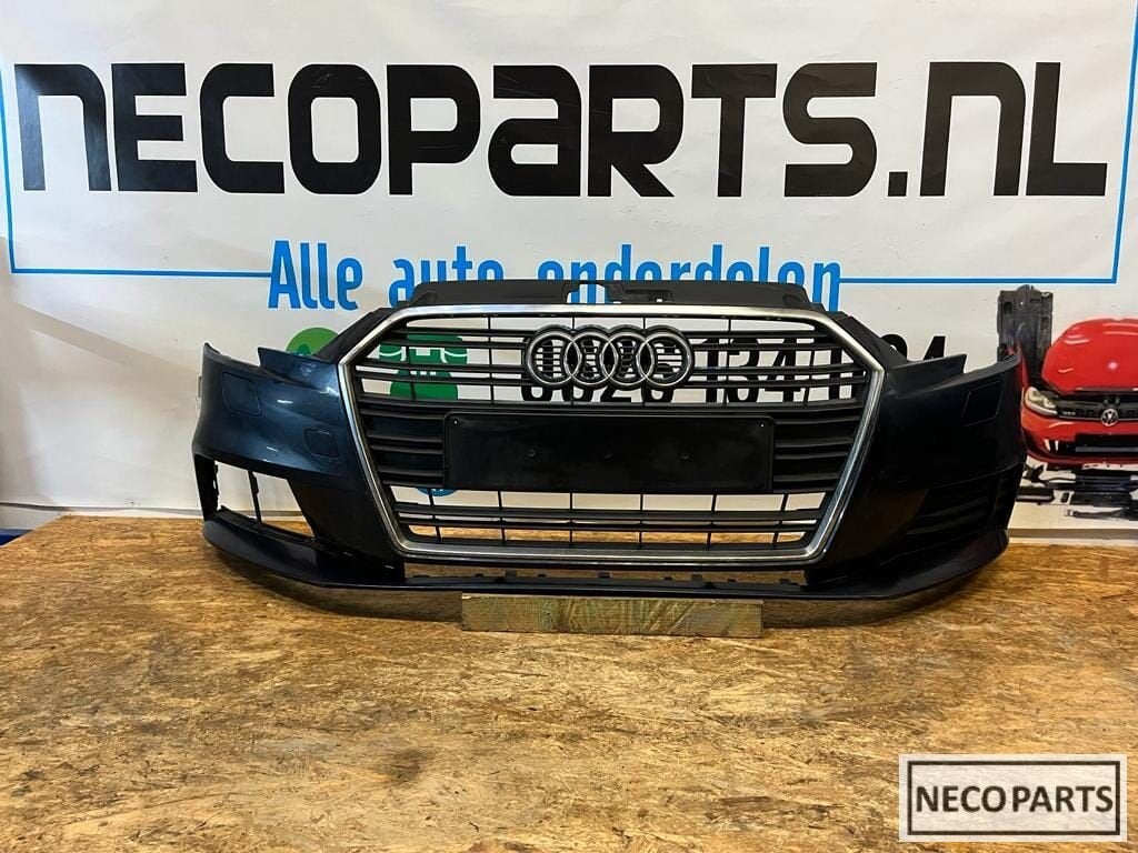 VOORBUMPER AUDI A3 8V 8V3 FACELIFT BUMPER GRILL 2017-, Gebruikt, -, -, -
