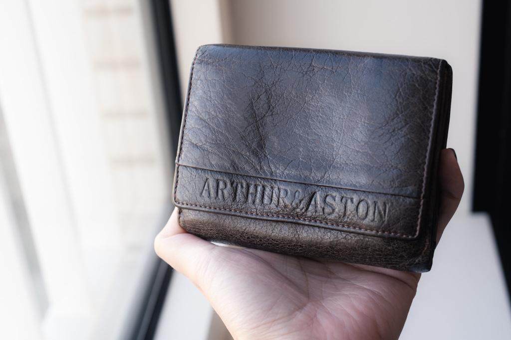 Portefeuille Arthur & Aston, Autres marques, Cuir, Brun, Enlèvement