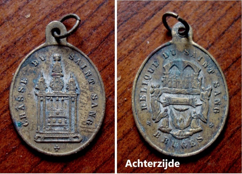 Medaille Chasse du saint sang Bruges, Collections, Envoi, Utilisé, Autres types, Christianisme | Catholique