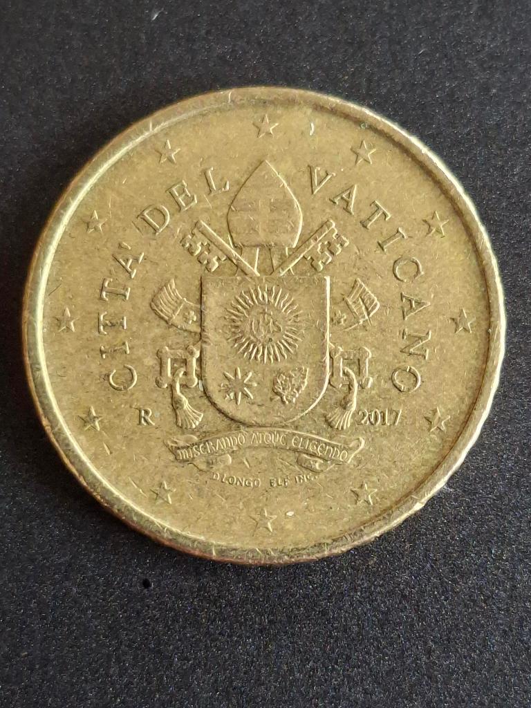 2017 Cité du Vatican 50 centimes, Envoi, Vatican, 50 centimes, Monnaie en vrac