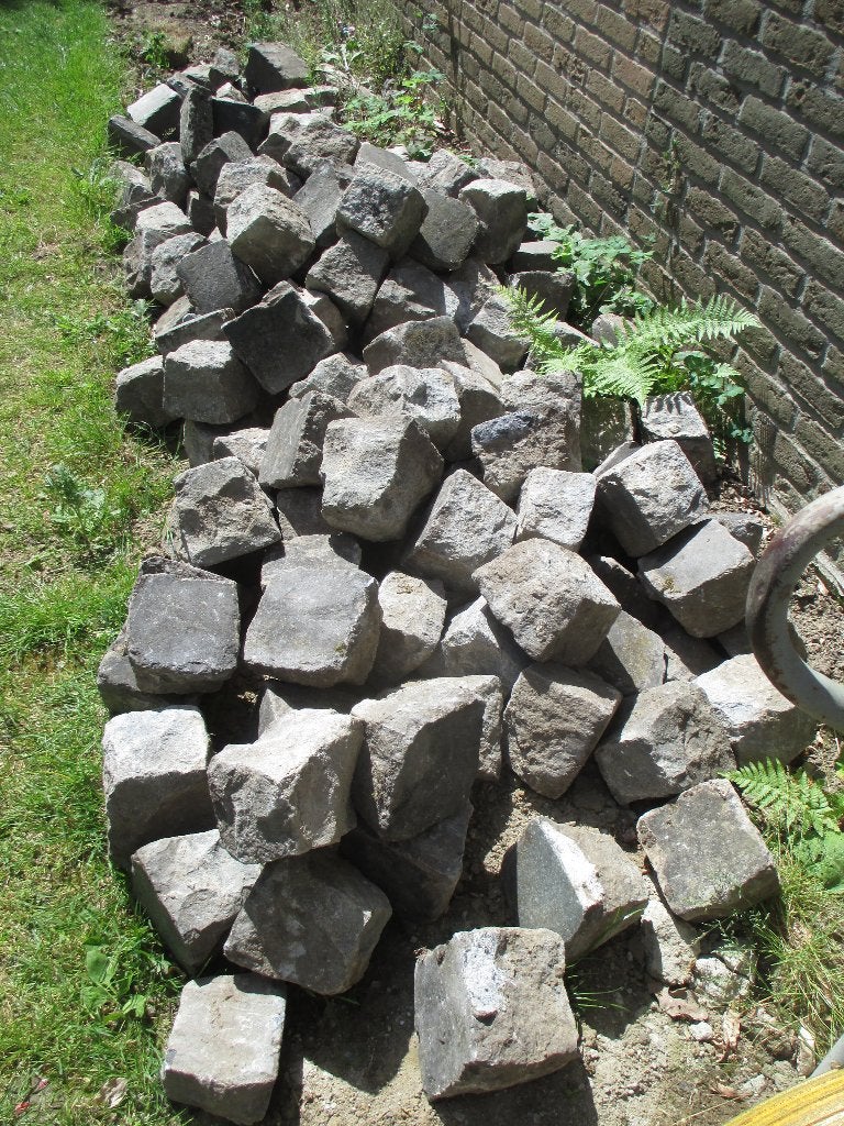 Kasseien te koop ongeveer 400stuks, Ophalen, Gebruikt, Overige typen, Natuursteen