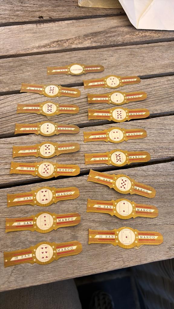 Bracelets de cigares, Enlèvement, Comme neuf, Bagues de cigare