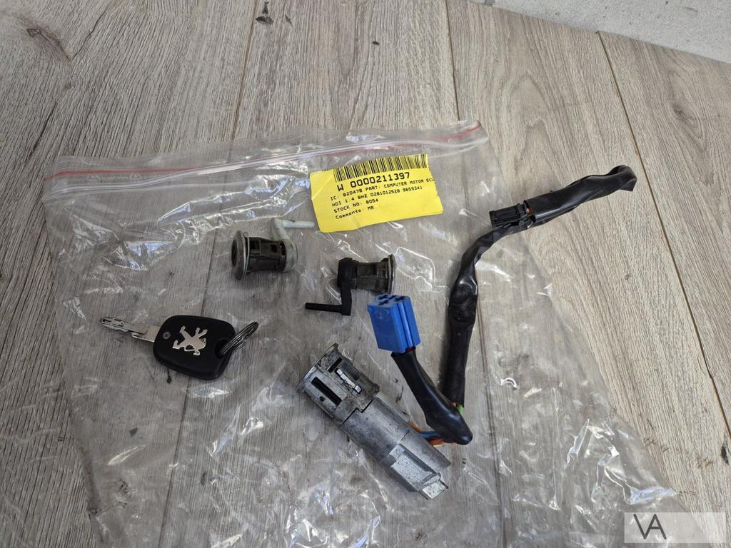 Peugeot 206 2001 - 2009 contactslot met sleutel en deurslot, -, Utilisé, -, Peugeot