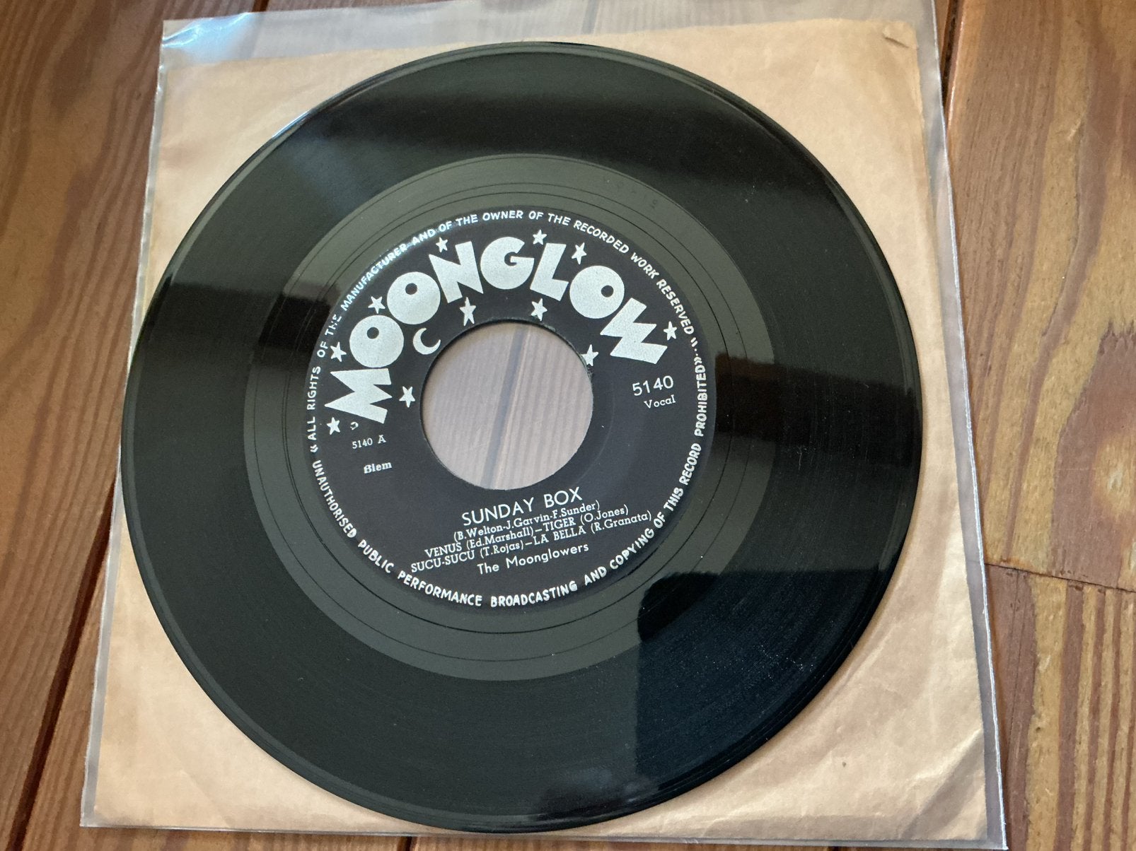 7” The Moonglowers - sunday box, Cd's en Dvd's, Ophalen of Verzenden, Gebruikt
