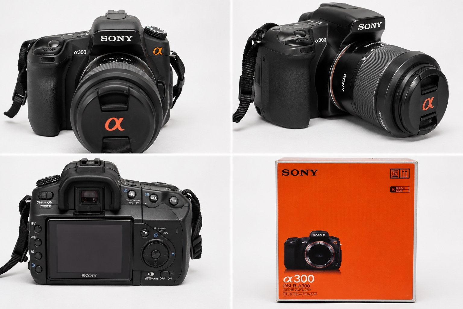 Sony Alpha A300 + 18-70mm lens - compleet met originele doos, Sangle de transport, Enlèvement, Utilisé, Sony
