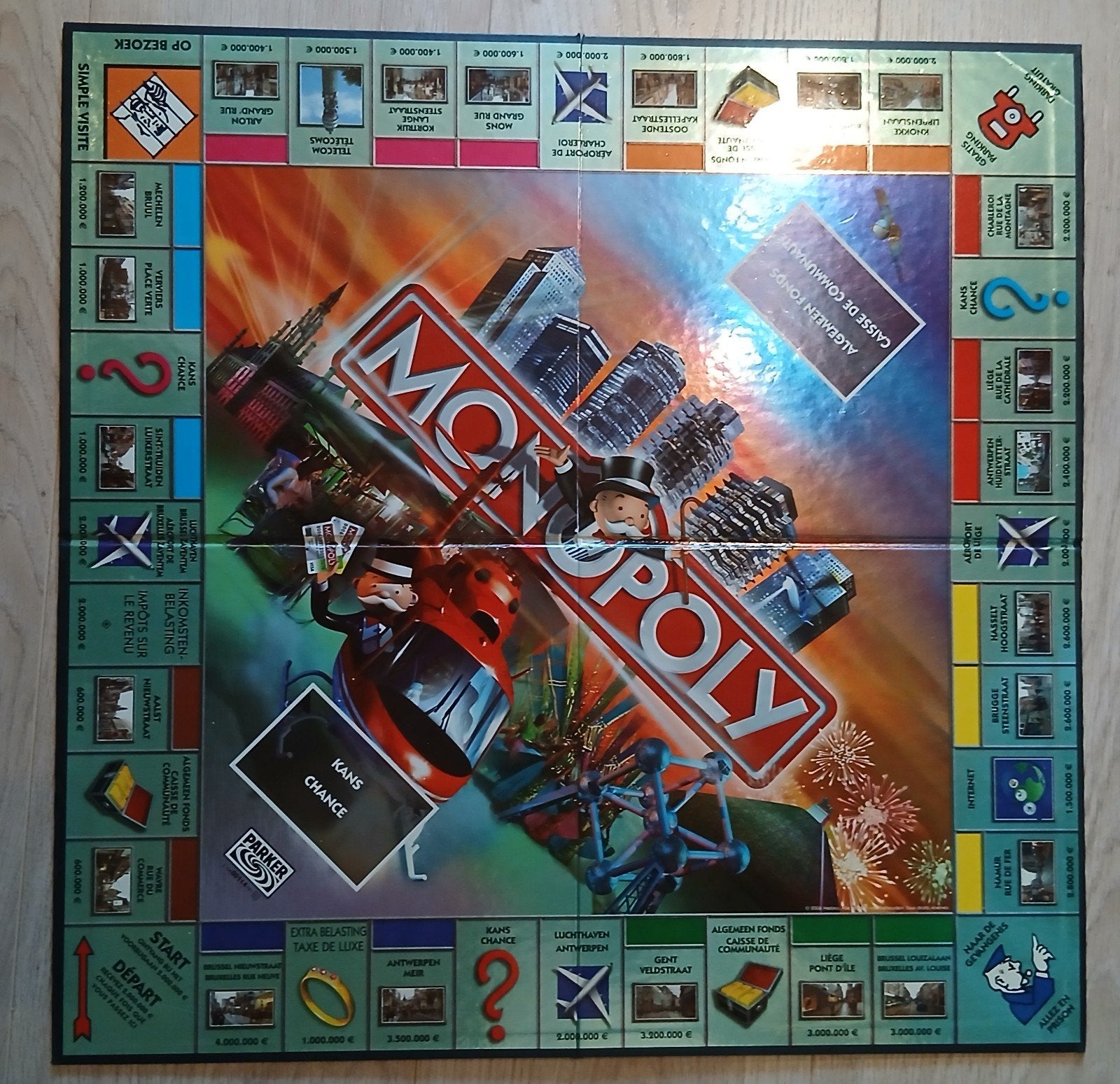 Electronic Monopoly Belgium-versie, Vijf spelers of meer, Ophalen of Verzenden, Gebruikt, Parker