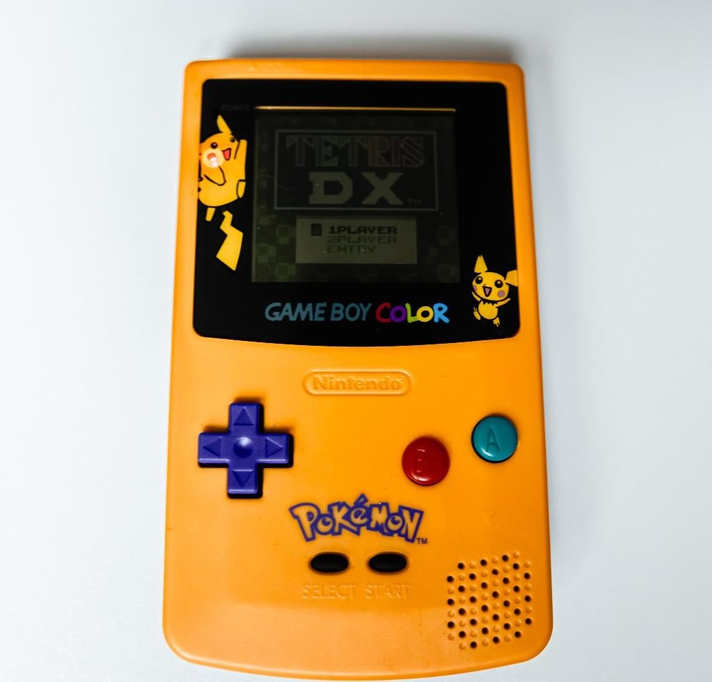 Nintendo Game Boy Color Pokémon + 2 spellen, Ophalen, Gebruikt, Game Boy Color, Met games