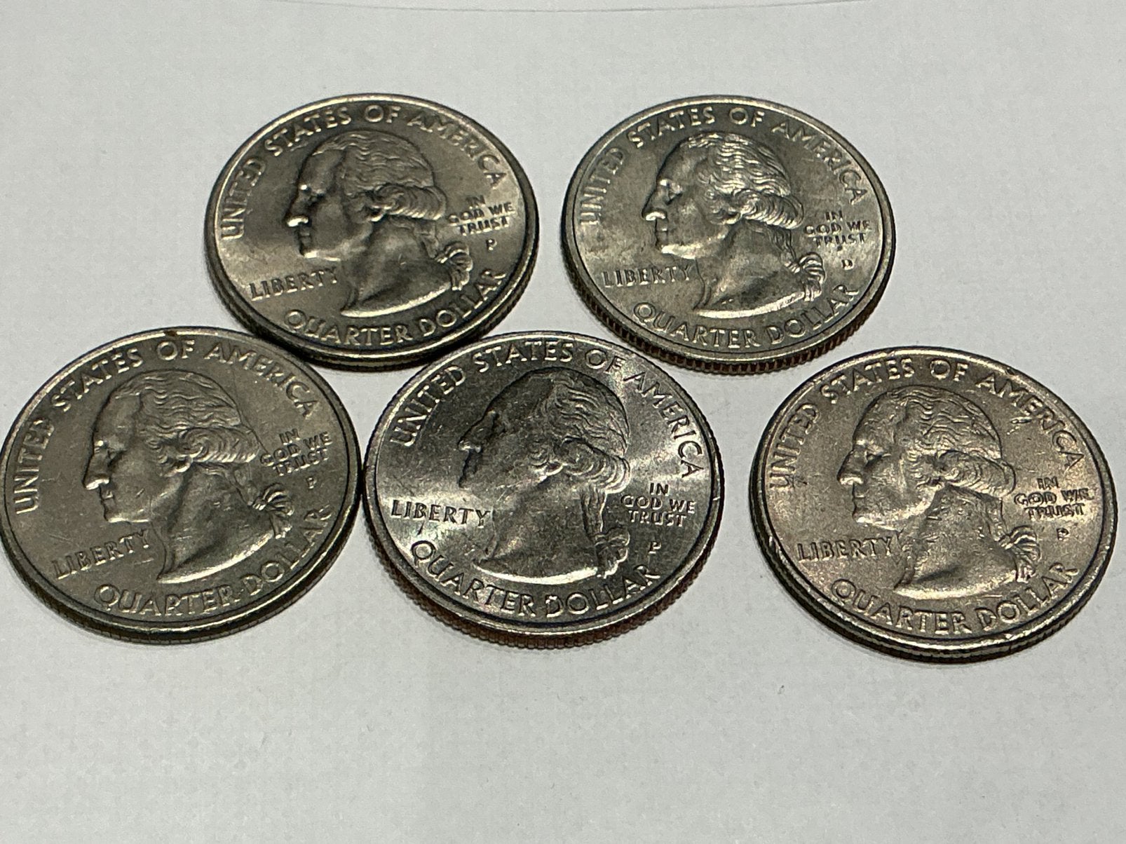 USA 5 x Quarter dollar lot 17, Postzegels en Munten, Ophalen of Verzenden