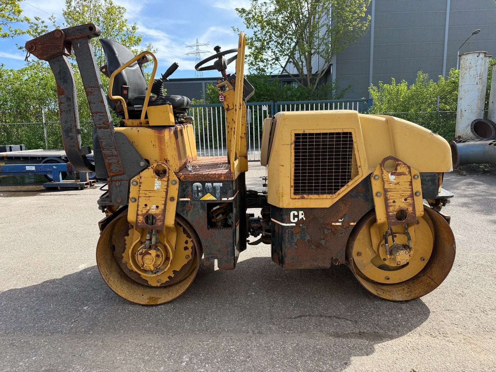 Caterpillat CB214D, wals, Ophalen